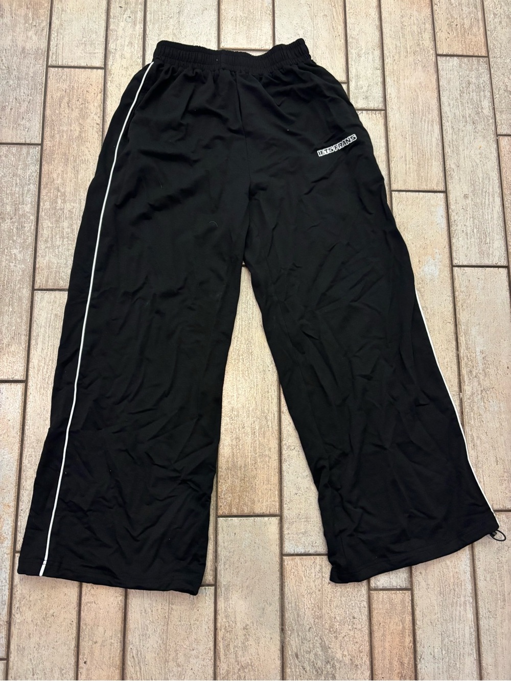 IETS Frans Wide-Leg Track Pants with White Piping (Knockoffs)